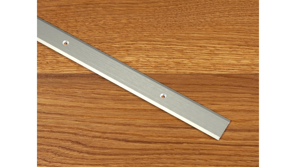 Přechodová lišta šroubovací plochá Küberit 442, 25*1000 Platinum F1G kartáčovaná
