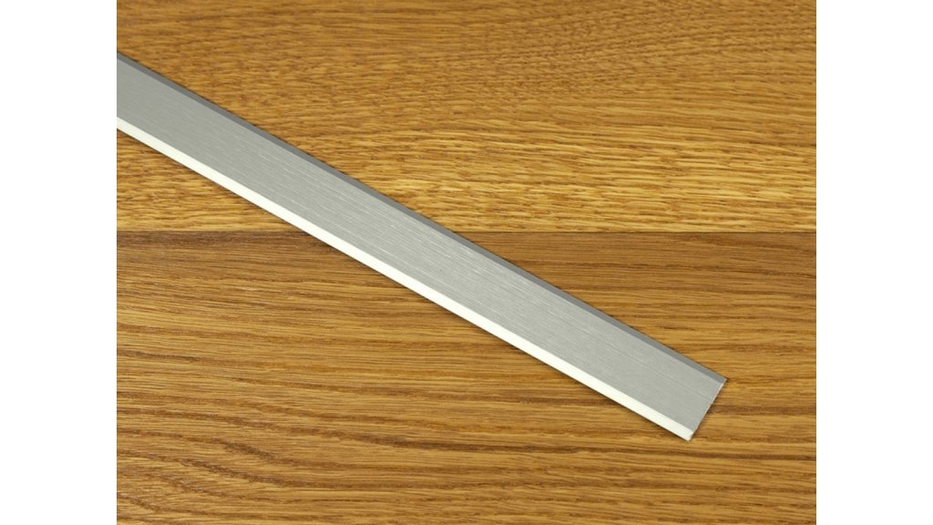 Přechodová lišta samolepící plochá Küberit 442 SK 25*1000 Platinum F1G kartáčovaná