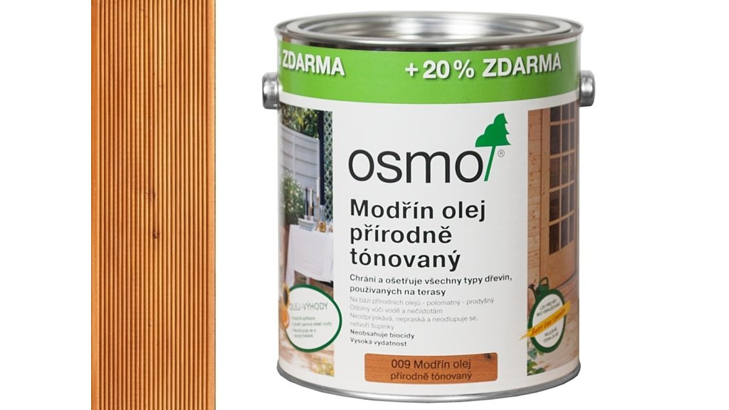 OSMO 009 Modřín olej na dřevěné terasy 3l
