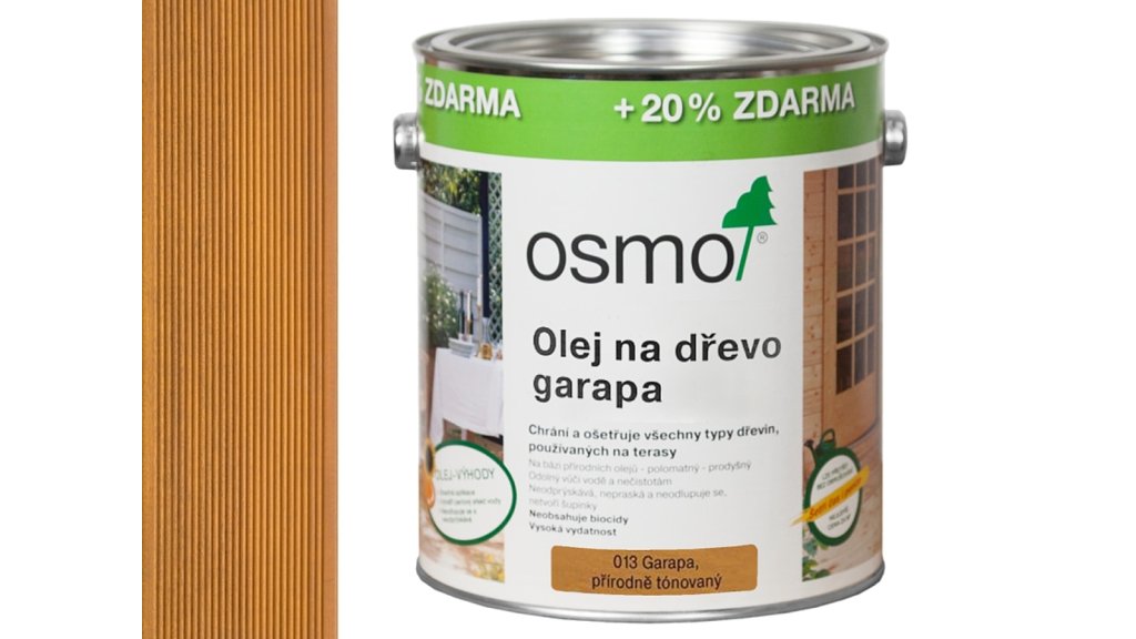 OSMO 013 Garapa olej na dřevěné terasy 3l