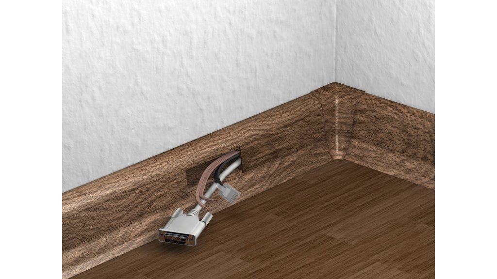 Soklová lišta pro kabely Döllken SLK 50 W214 Cyprus Kalifornie, 25 × 50 mm