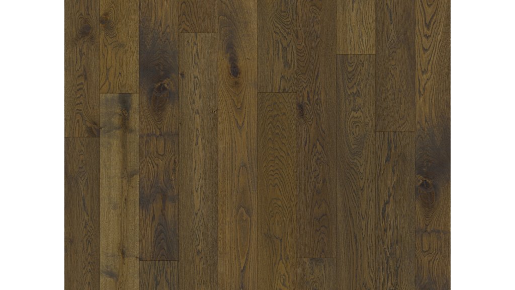 Třívrstvá dřevěná podlaha Esco Chateau Original Hluboce kouřová 15/4x190 mm