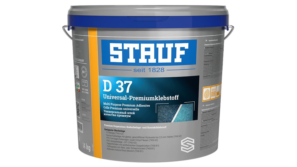 Stauf D37 – prémiové disperzní lepidlo na vinyl a PVC, EC1 Plus
