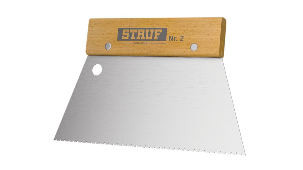 Stauf Nr. 2 zubová stěrka pro lepení koberců, linolea, SPC 5 mm