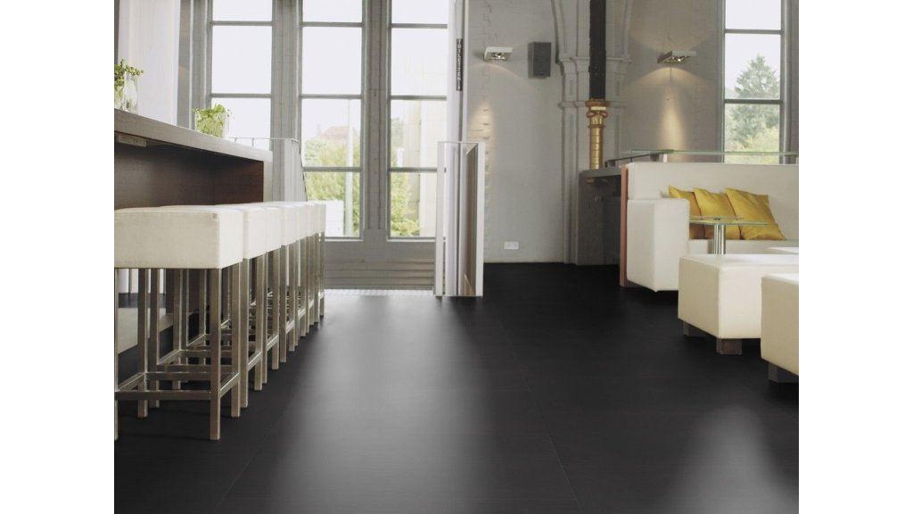 Vinylová podlaha lepená Wineo 800 Tile L Solid Black - 26,72 m²