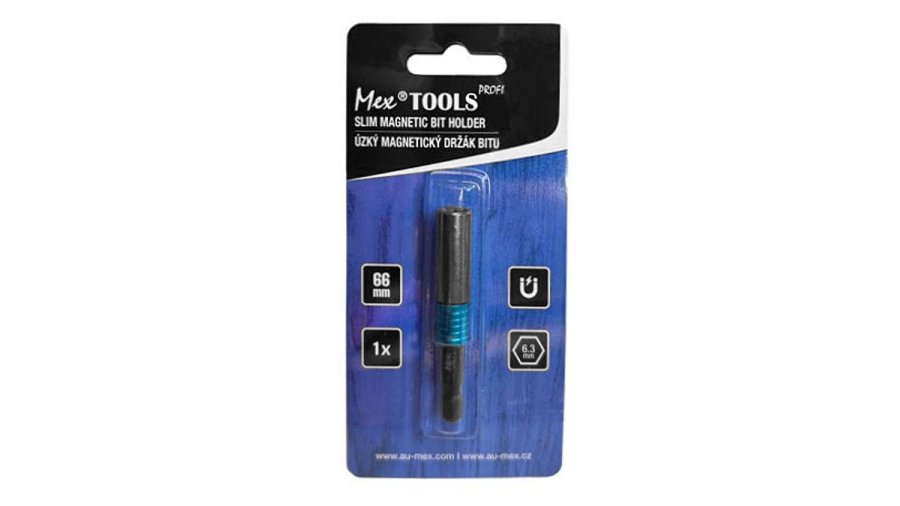 Úzký magnetický držák bitu MEX-TOOLS Profi – 66 mm