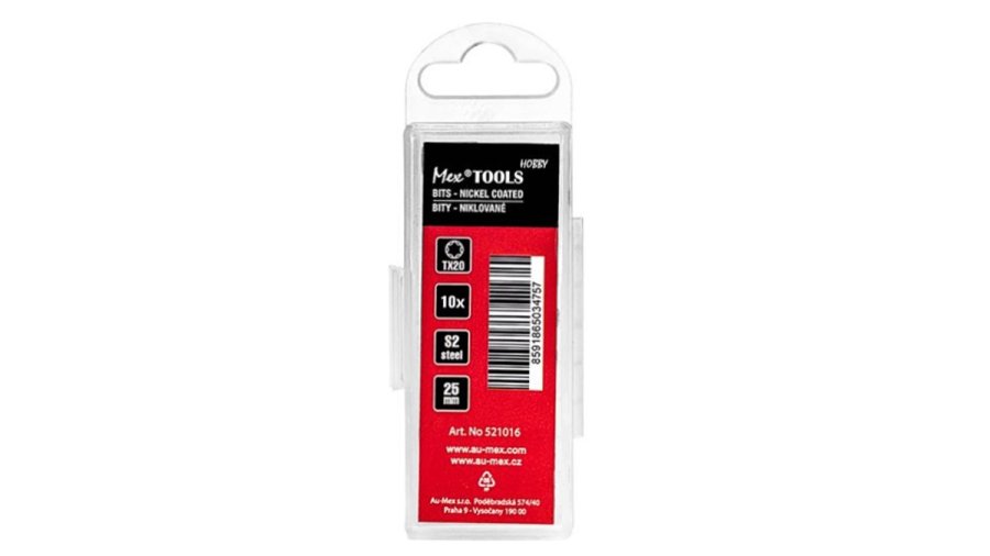 Bity niklované TX20 25 mm – 10 ks | MEX-TOOLS Hobby