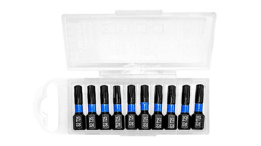 Impaktní nárazové bity 25 mm / TX25 – 10 ks – MEX-TOOLS Hobby