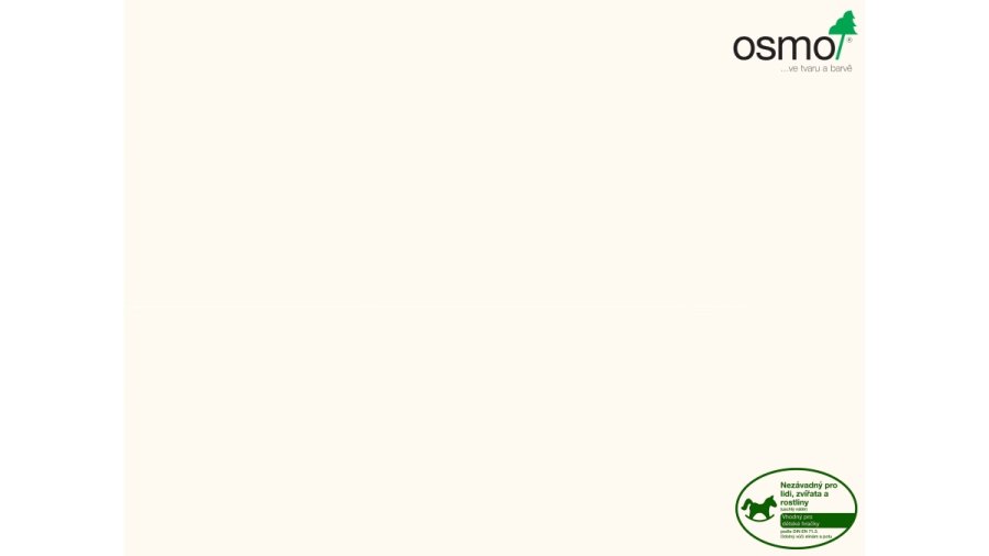 Osmo 7394 Vosk do vnitřních prostor – bílý krycí, 2,5 l