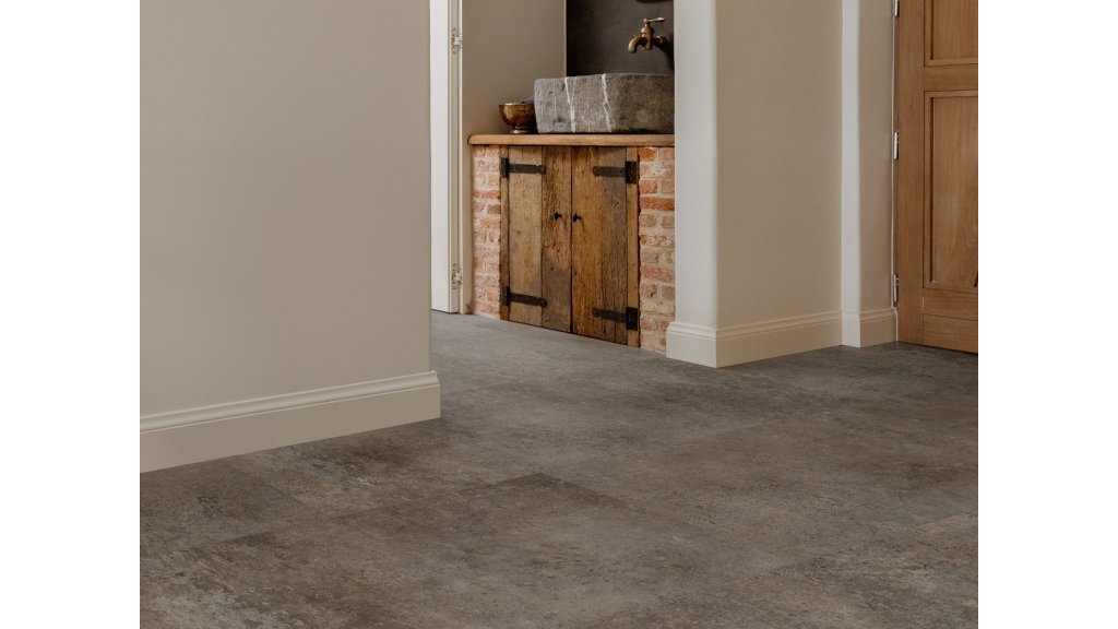 Vinylová podlaha lepená COREtec Flexile Tile Clement – hnědý kamenný dekor