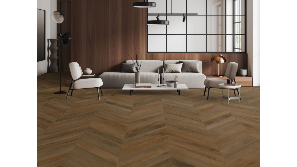 Vinylová podlaha lepená Aspecta Contours Chevron GD55 Brienz