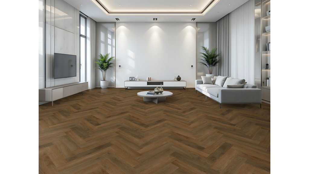 Vinylová plovoucí podlaha Aspecta Contour Isocore IC55 Herringbone Brienz