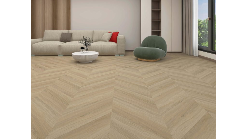 Vinylová plovoucí podlaha Aspecta Contour Isocore IC55 Chevron S Almond