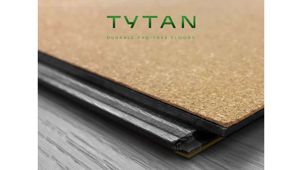 Detail spodní části podlahy COREtec Tytan s integrovanou korkovou podložkou 1 mm
