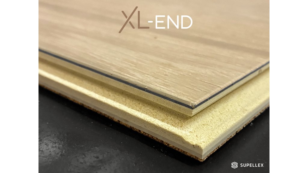 COREtec XL-END – detail nosné desky, zámkového spoje a nášlapné vrstvy 0,8 mm, třída zátěže 34