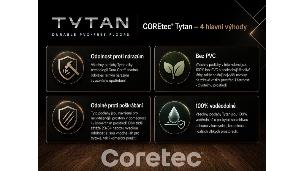 COREtec Tytan – 4 klíčové výhody podlahy