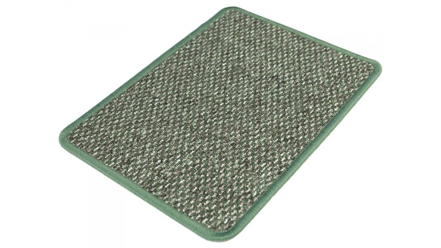 Zátěžový koberec Rubin 2146 – zelená oliva, smyčkový, šíře 4 m x 4,5 m
