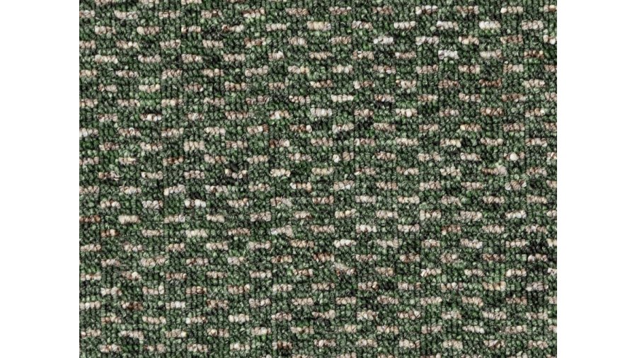 Zátěžový koberec Rubin 2146 – zelená oliva, smyčkový, šíře 4 m x 4,5 m