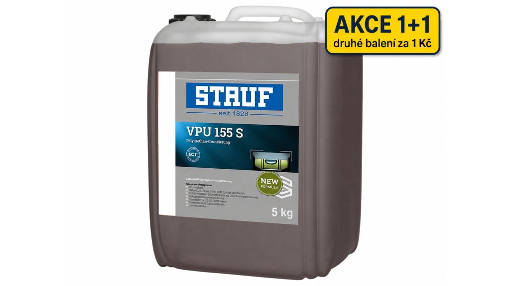 Akce 1+1 – 1K PU penetrace a parozábrana STAUF VPU 155 S New 5 kg