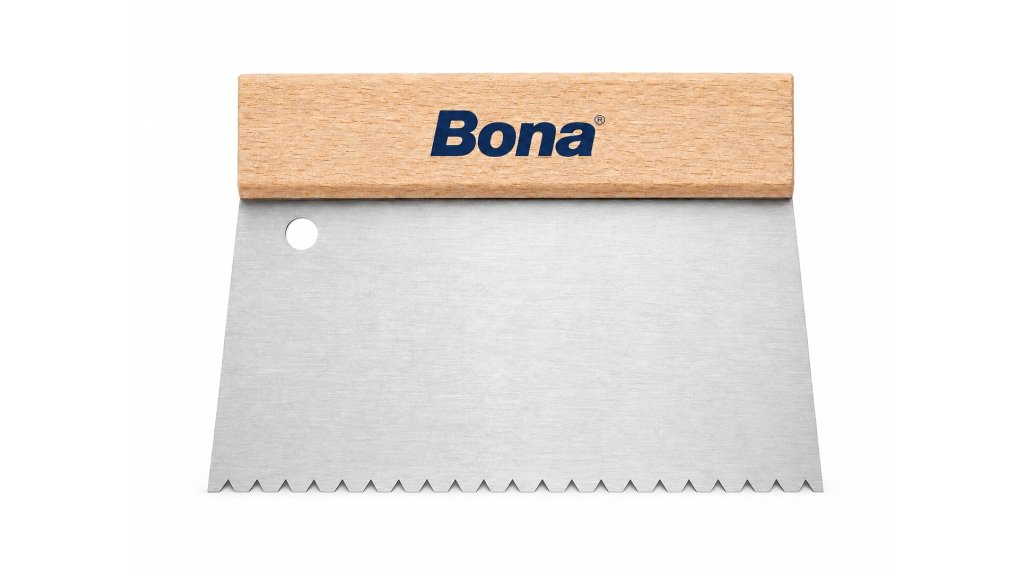 Bona B10 – zubová stěrka pro lepení dřevěných podlah (≈1000 g/m²)