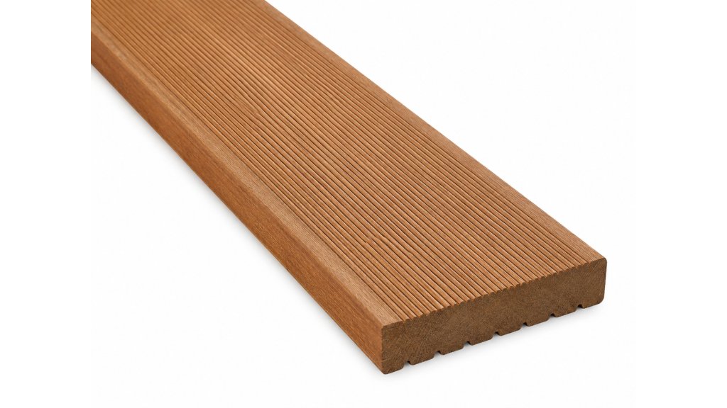Terasové prkno Bangkirai 25 × 145 mm – jemná drážka