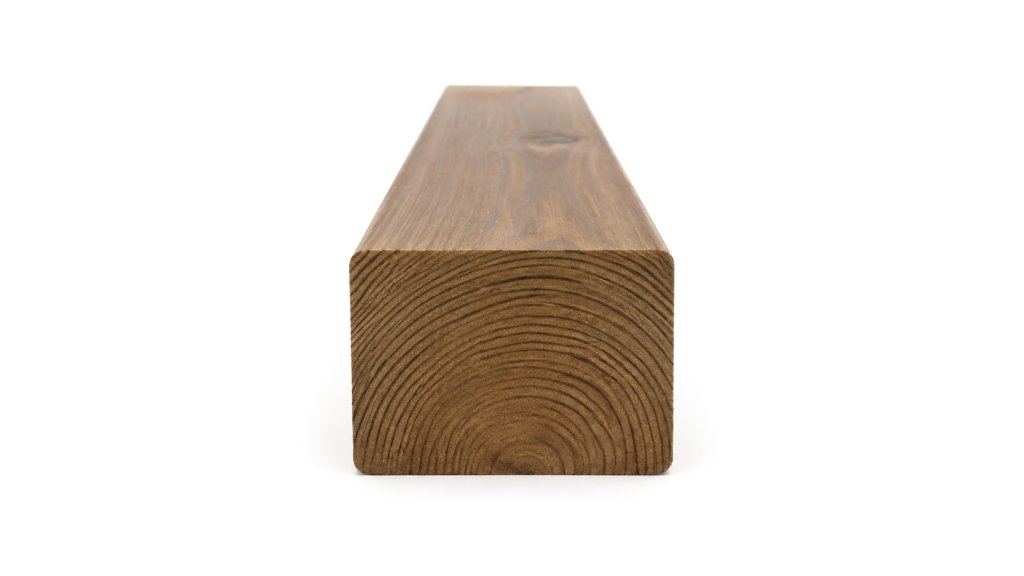 Podkladní hranol Thermo borovice 42 × 68 mm – čelní pohled