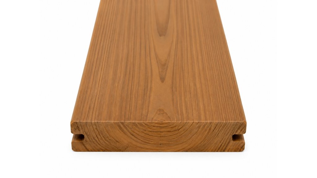 Terasové prkno Borovice Thermo Clip hladké 26 × 117