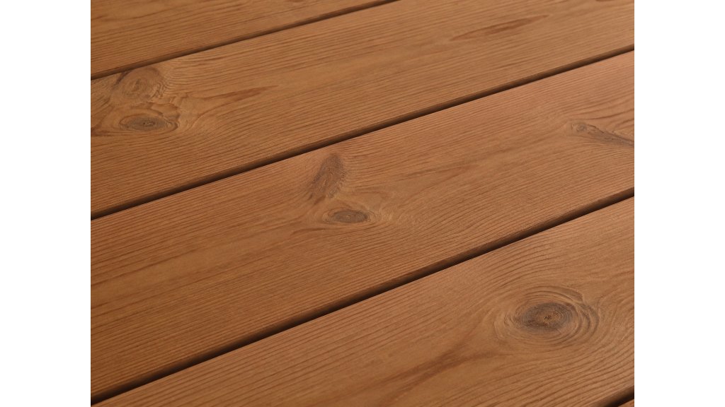 Terasové prkno Borovice Thermo Clip hladké 26 × 117