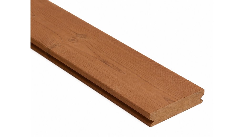 Terasové prkno Borovice Thermo Clip hladké 26 × 117