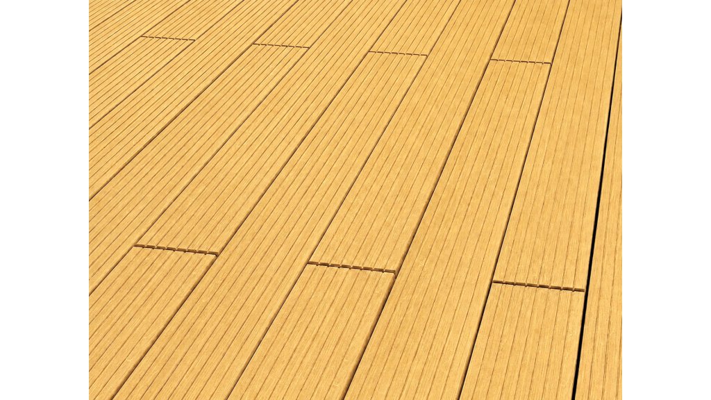 Terasové prkno Garapa 25 × 145 mm – hrubě drážkovaná pohledová strana