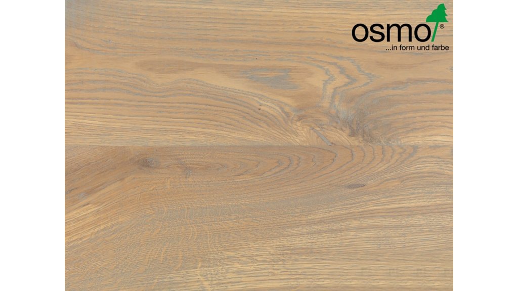 Osmo 6112 2K Olej na dřevo Stříbrně šedá mat na dubu