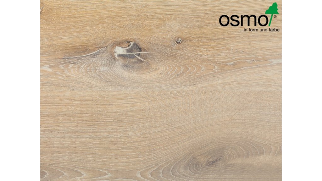 Osmo 6118 2K Olej na dřevo Světle šedá mat na dubu
