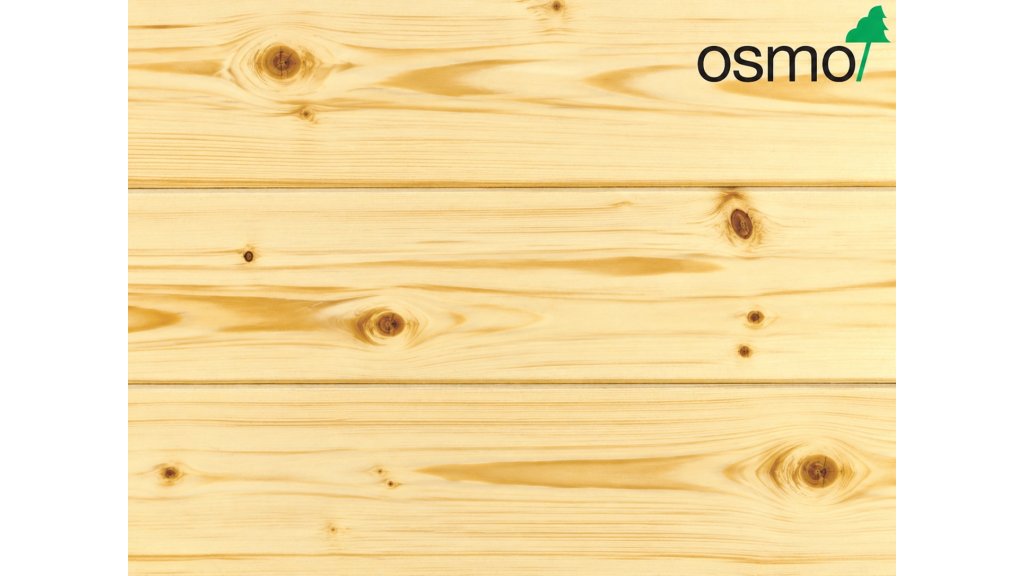 Osmo 410 UV ochranný olej – vzhled na smrkovém dřevě