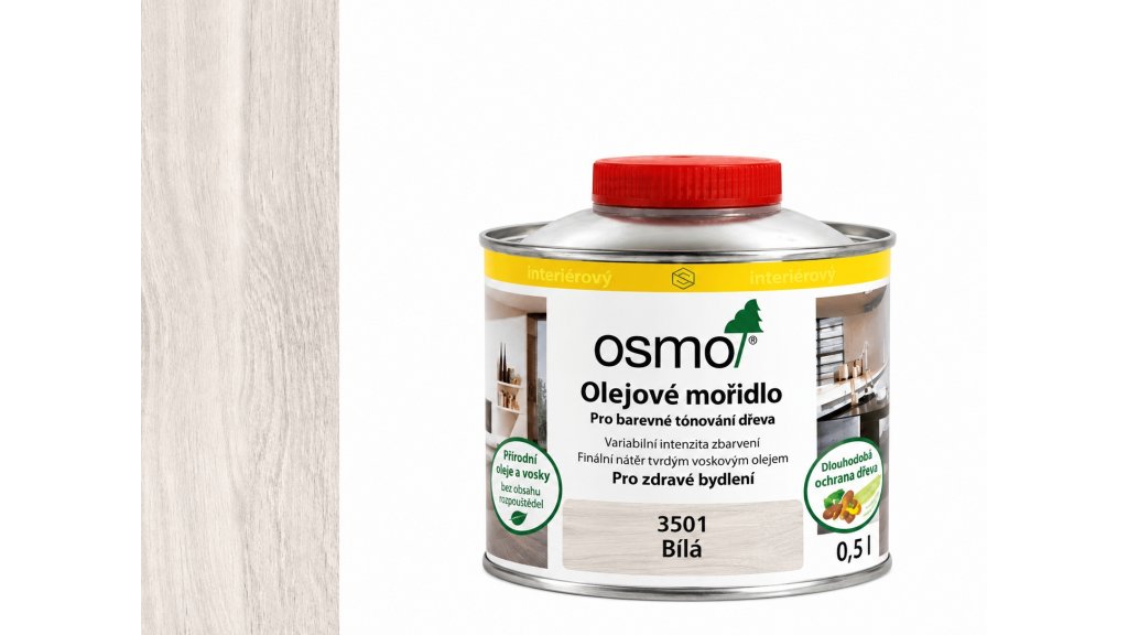 Osmo 3501 Olejové mořidlo Bílá 0,5 l