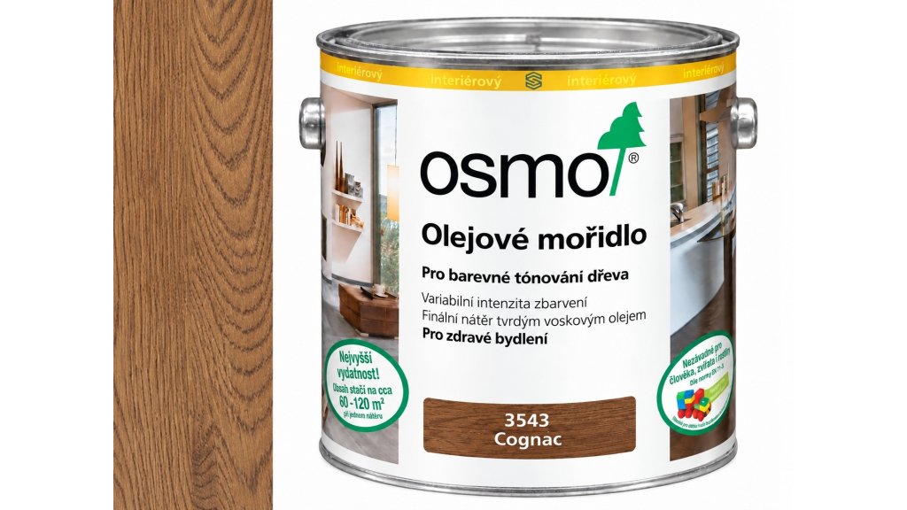 Osmo 3543 Olejové mořidlo Cognac 2,5 l