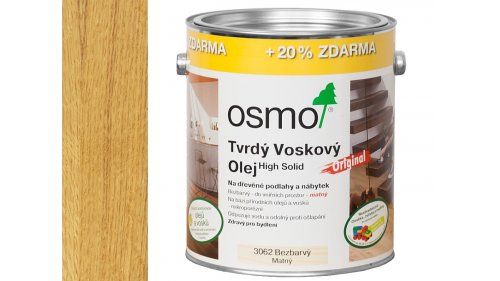 Osmo 3032 Original tvrdý voskový olej hedvábný polomat 3l