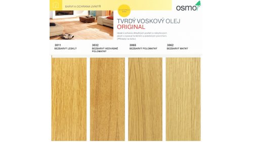 Osmo 3032 Original tvrdý voskový olej hedvábný polomat 25,0l