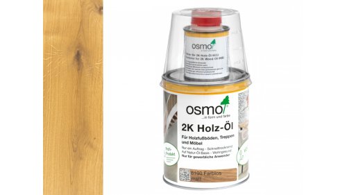 Osmo 6100 2K Olej na dřevo bezbarvý mat 1l