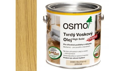 Osmo 3065 Original tvrdý voskový olej polomat 2,50l