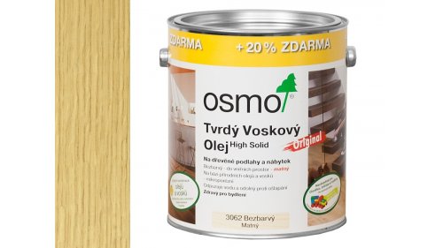 Osmo 3062 Original tvrdý voskový olej mat 3l