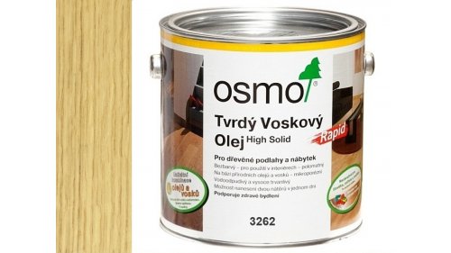 Osmo 3262 Rapid tvrdý voskový olej mat rychleschnoucí 2,5l