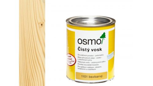 OSMO 1101 čistý vosk na dřevo tranpsarent 0,75l