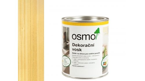 OSMO 3101 Bezbarvý dekorační vosk transparent 0,75l