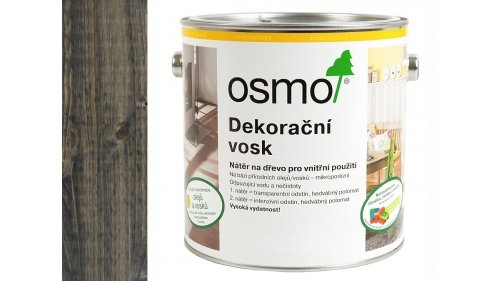 OSMO 3118 Šedý Granit dekorační vosk transparent 2,5l