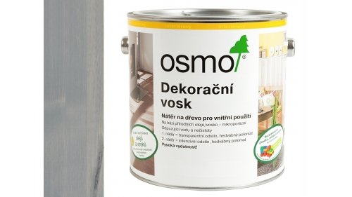 OSMO 3119 Hedvábně šedý dekorační vosk transparent 2,5l