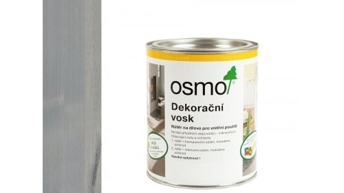 OSMO 3119 Hedvábně šedý dekorační vosk transparent 0,75l