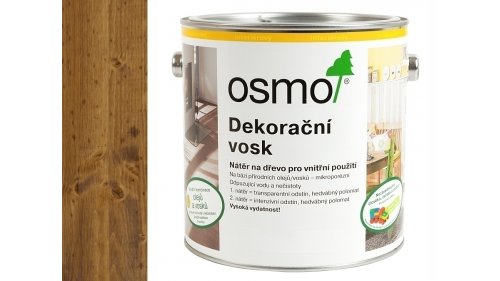 OSMO 3143 Koňak dekorační vosk transparent 2,5l