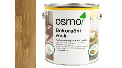 OSMO 3166 Ořech dekorační vosk transparent 2,5l