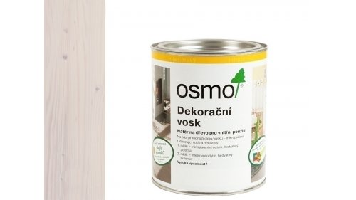 OSMO 3186 Bílý Intenziv dekorační vosk mat 0,75l