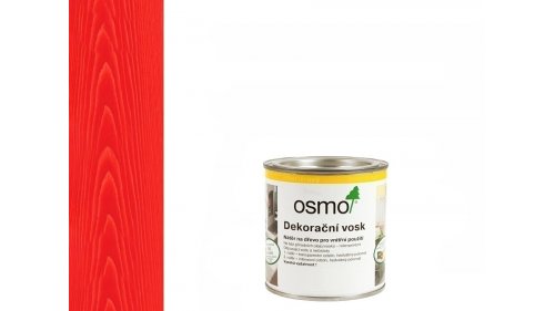 OSMO 3104 Ohnivě červený Intenziv RAL 3000 dekorační vosk 0,125l